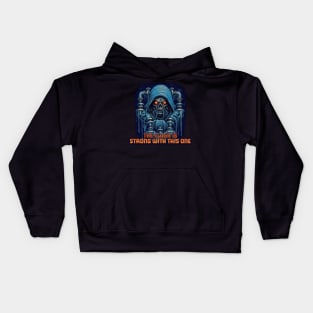 The Flush is Strong With This One - Funny Plumber Design Kids Hoodie